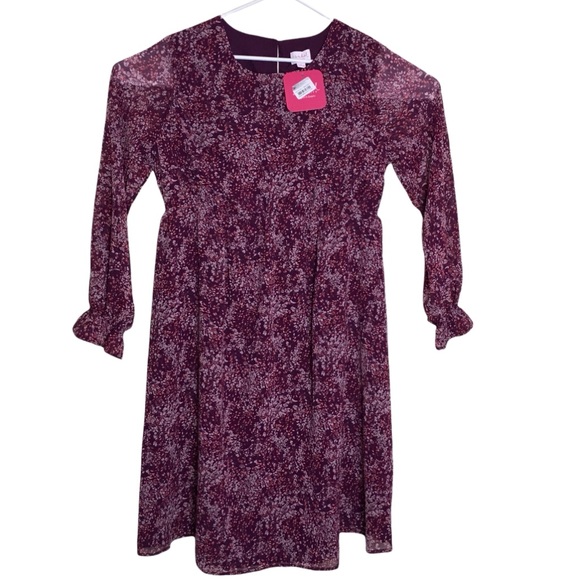 Isabel Maternity by Ingrid & Isabel Dresses & Skirts - Floral Print Long Sleeve Maternity Dress Large NWT